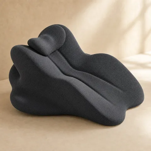 Close-up of the TryDoggy Intimacy Pillow ergonomic sculpted profile