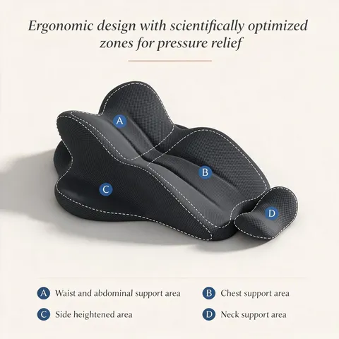 TryDoggy Intimacy Pillow contoured shape adaptable to multiple support positions